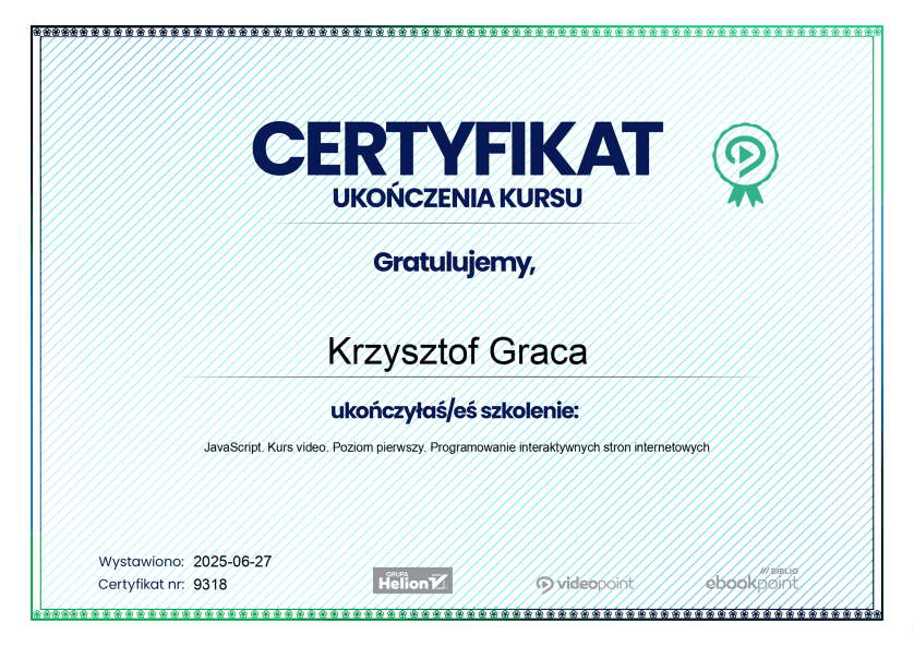 JavaScript Certificate